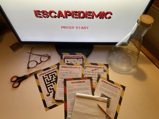 Thumbnail van een extra afbeelding van het spel 2Escape.online - Escapedemic - Breinbrekers-Denkspel-Coöperatief spel- Escape Room spel - Online Escape Room