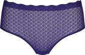 Sloggi Dames ZERO Feel Lace High Waist Brief Blue Ink XS