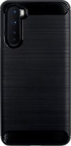 BMAX Carbon soft case hoesje voor OnePlus Nord / Soft cover / Telefoonhoesje / Beschermhoesje / Telefoonbescherming - Zwart