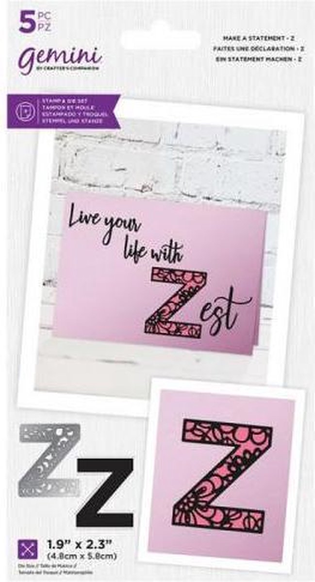 Gemini Make A Statement Snijmal&stempel set - Z