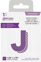 Gemini Expressions snijmal - Shadow Alphabet J