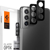 Spigen Camera Lens Tempered Glass voor Samsung Galaxy S21 - AGL02555 - Zwart