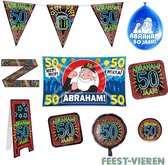 Abraham verjaardag versiering pakket XL