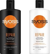 Syoss Duo verpakking Repair - 1 x conditioner 440ml - 1 x shampoo 440ml