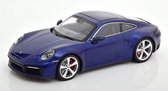 Porsche 911 (992) Carrera 4S Coupe 2019 Blauw Metallic 1-18 Minichamps Limited 354 Pieces