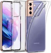 HB Hoesje Geschikt voor Samsung Galaxy S21 Plus Transparant - Siliconen Back Cover