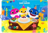 6x stuks placemats voor kinderen Baby Shark 43 x 28 cm - Eten en knutsel placemats voor jongens en meisjes