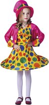 Verkleedkleding - Meisje Clown Kleed - 7/9 jaar