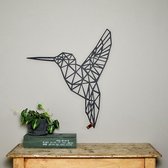 Fabryk Design FBRK. Wanddecoratie Kolibrie - L: 71 x 58,5 cm - Chalky Grey