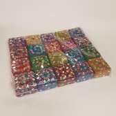 Bijouxdoosjes - set van 20 vierkante doosjes - 5,5cm - Uitdeelcadeautjes - Eerste tandjes doosjes