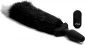 Bundle - Tailz - Bewegende en Vibrerende Anaal Plug Vossenstaart - Zwart/Wit met glijmiddel