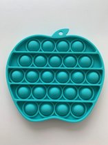Pop Bubble - Pop it - fidget toy - Turquoise - Appel vorm - Speeltje - Nieuwe pop it - tiktok