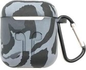 Shieldcase Camouflage Pattern Silicone Case geschikt voor Airpods Case - grijs