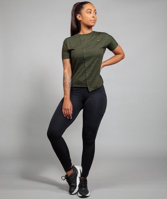 Marrald Ladder Pocket Sportlegging Zwart S - legging zakken dames yoga fitness van Marrald — afbeelding 3
