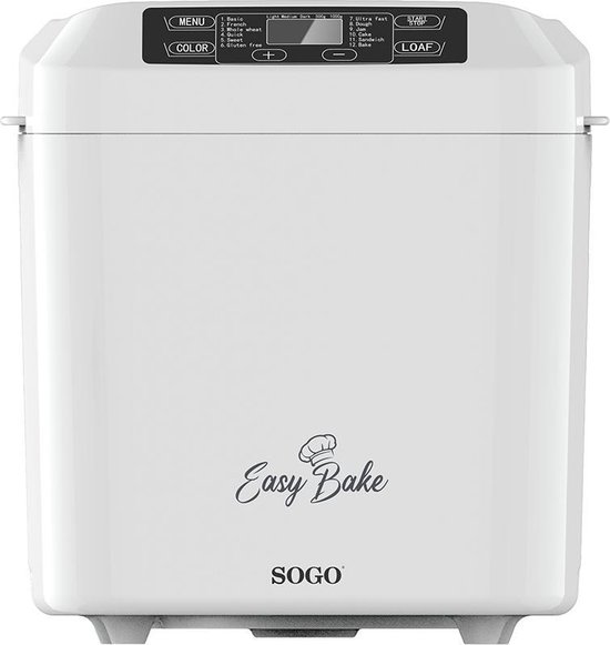 Sogo 10722 - Broodbakmachine Easy Bake - Sogo