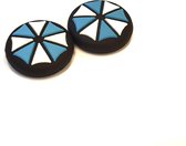 Thumb Grips | Thumb Sticks | Gaming Thumbsticks | Geschikt voor Nintendo Switch & Lite | 1 Set = 2 Thumbgrips | Schildjes | Blauw