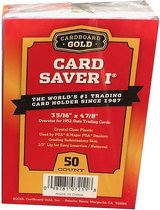 Cardboard Gold Card Saver 1 - semi rigid card holders - pak 50 stuks