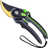 Design snoeischaar papegaaienbek instelbaar | Knipdiameter Ø 25 mm | SK-5 roestvrijstaal met rubberen grip | Anti-kleef door teflon afwerking | Vaderdag cadeau, cadeautje vader, ka