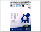 Miele G/H/N Microfleece 3D Stofzuigerzakken - 10 Stuks + 1 Filter