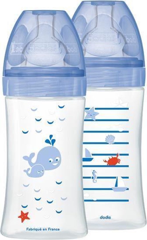  - Dodie - Lot van 2 Sensation + babyflessen 270 ml