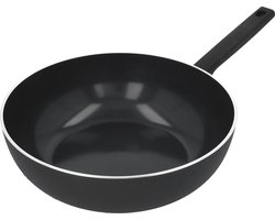 Demeyere Alu Comfort 3 Wokpan – Wokpan Inductie – Ceraforce Keramische Antikleeflaag – 28 cm – PTFE en PFAS vrij Demeyere Alu Comfort 3 Wokpan – Wokpan Inductie – Ceraforce Keramische Antikleeflaag – 28 cm – PTFE en PFAS vrij