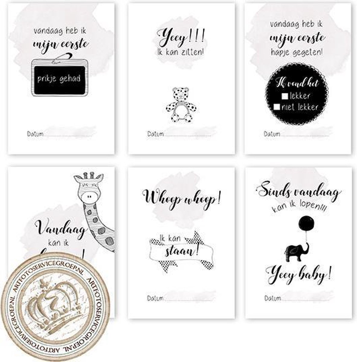 Goedkoopste MSTB002 - Mijlpaalkaarten 18 st. - Milestone kaarten - Mijlpaal - Babykaart - Mijlpaal baby - Babykaarten - extended Hello little me -mijlpaalkaarten voor een baby - Baby milestone - Kraamcadeau - Babycadeau