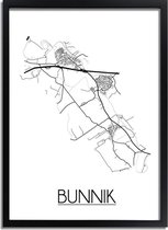 Bunnik Plattegrond poster A4 poster (21x29,7cm) - DesignClaudShop