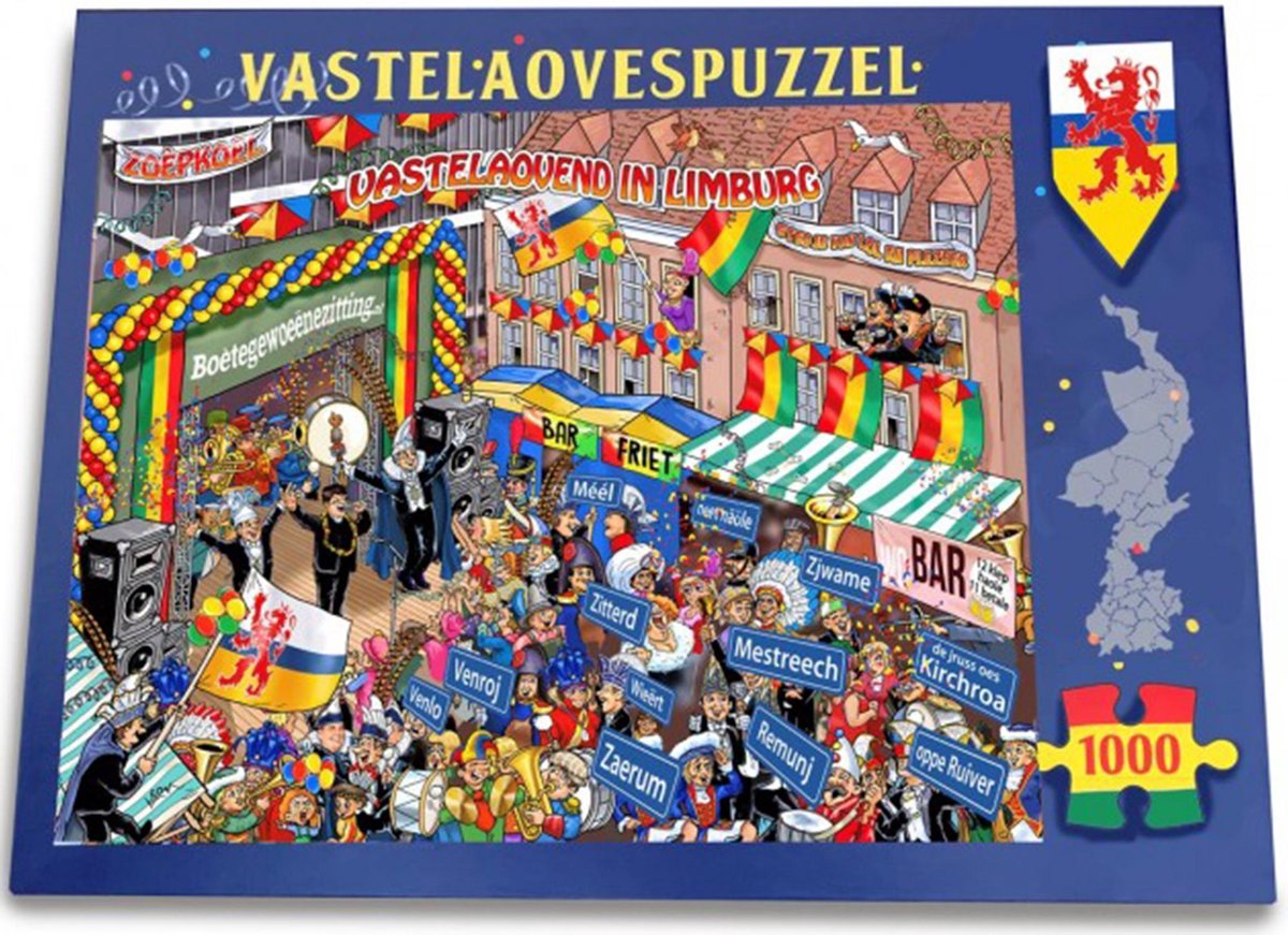 Vastelaovend in Limburg / Vastenavond in Limburg Carnaval Puzzel 1000  stukjes | bol.com