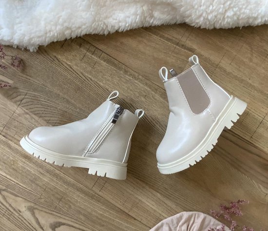 Baby schoentjes, baby boots, Baby laarsjes, beige, Chelsea boots baby |  bol.com