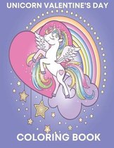 Unicorn valentine's day Coloring Book