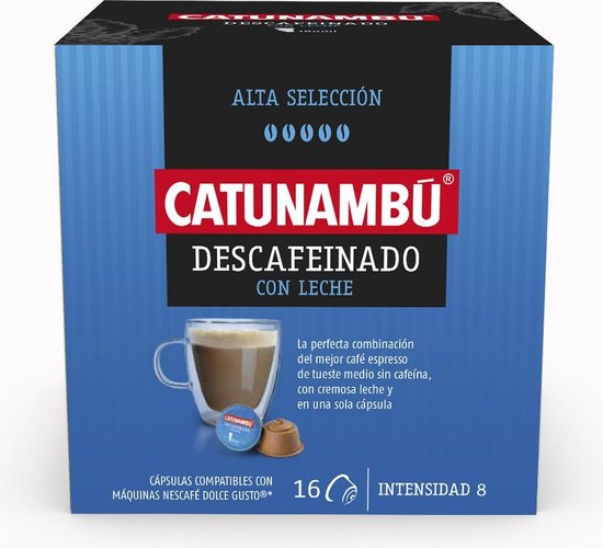 Catunambú - Dolce Gusto - Decaf Café Latte / Café Con Leche - 48 cups