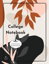 College Notebook: Student workbook Journal Diary Leaves cover notepad by Raz McOvoo