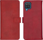 Coque Samsung Galaxy A12 avec porte-cartes - Bookcase de Luxe iMoshion - Rouge