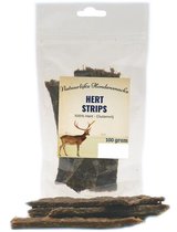 Vleesstrips Hert 100gr - Hondensnack - Hypoallergeen - Kauwsnack