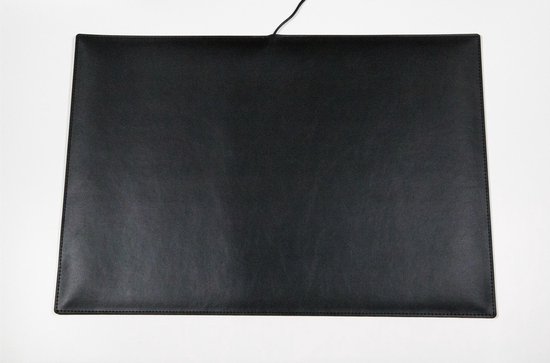 De Verwarmde bureau-onderlegger Zwart 65 x 45 cm