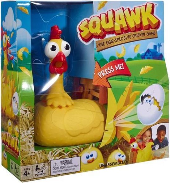 Afbeelding van het spel Mattel Squawk Chicken Game The Egg-Splosive