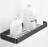 Doucherek-Toiletrek-Zwart-Keukenrek-Organizer-Zeephouder-Cubed-30CM