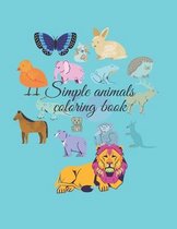 Simple Animals Coloring Book