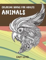 Coloring Books for Adults Easy Level - Animals