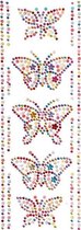 Glitterstickers Kleurrijke vlinders