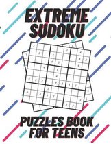 Extreme Sudoku Puzzles Book For Teens