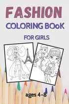 fashion coloring book for girls ages 4-8