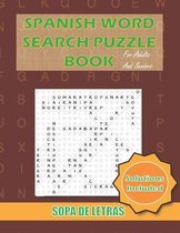 Spanish Word Search Puzzle Book For Adults and Seniors