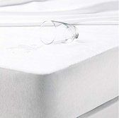 Homee moIton waterdichte TPU hoeslaken wit 160x200 +40 cm - matrasbeschermer - 100% katoen badstof