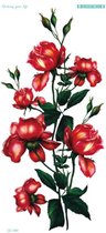 Temporary tattoo | tijdelijke tattoo | fake tattoo | Tuinrozen - Garden roses | 100 x 210 mm