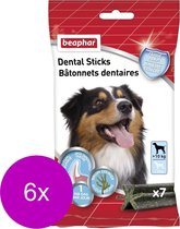 Beaphar Dental Sticks Middel/Grote Hond - Hondensnacks - 6 x 182 g 7 stuks