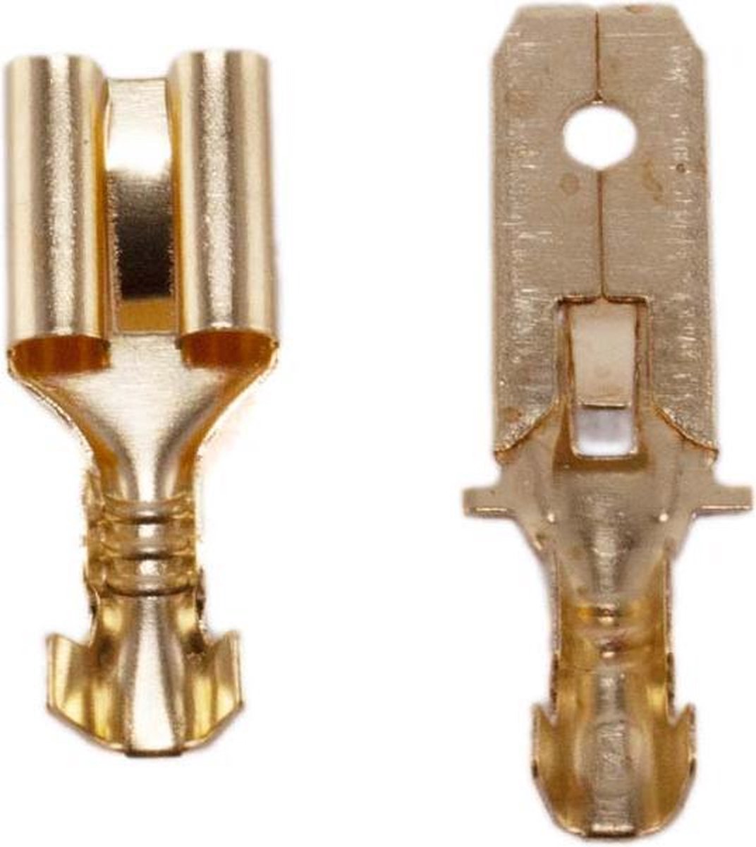 AMP Connector Pins - Mannelijk en Vrouwelijk - Voor Elektrische Speelgoedauto - 6.3 mm - 40 Pins