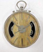 L28 - Capita in wooden clock - zakhorloge formaat