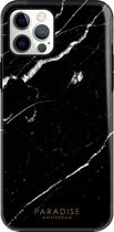 Paradise Amsterdam 'Midnight Marble' Fortified Phone Case - iPhone 12 Pro Max - zwart marmer steen telefoonhoesje