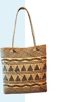 Nusa Originals - Dames Handtas van Geweven Bamboe - Duurzaam - Fairtrade - 60x32cm